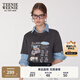 Teenie Weenie小熊T恤女2025年夏季新款簡(jiǎn)約休閑時(shí)髦印花圓領(lǐng)短袖T恤女 煤灰色 L