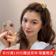 向晚 發(fā)夾2件套櫻桃發(fā)夾女可愛(ài)前額劉海發(fā)卡抓夾鯊魚(yú)夾頭飾教師節禮物