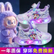 ABC KARUN爆款拉布布女童運(yùn)動(dòng)鞋2025秋季新款女孩發(fā)光鞋皮面防水兒童跑步鞋 紫色皮面 拉布布 帶燈 23 碼 內(nèi)長(zhǎng)14.5厘米