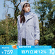 Jack Wolfskin狼爪沖鋒衣女秋冬保暖抓絨三合一夾克外套5322241 水藍(lán)色 M 