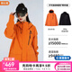 駱駝（CAMEL）沖鋒衣男[麒麟]抓絨三合一防水防風(fēng)保暖戶(hù)外登山服外套女 O606，氧化橙 ，男女同款 S