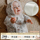 OAK FAMILY夾棉連體衣嬰兒棉服秋冬裝新生兒保暖百天男女寶寶柔暖滿(mǎn)月衣服 無(wú)帽子 愛(ài)麗絲花園【和式款】 66cm