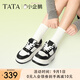 他她（TATA）七夕小企鵝厚底小白鞋女鞋透氣新款松糕板鞋休閑鞋GMX01AM5 黑/白 37