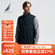 諾帝卡（NAUTICA） 【單件直降】男裝春夏款親膚搖粒絨拼接背心馬甲男KO3313 藏青4NV L