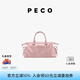 PECO小丑機車(chē)包植鞣皮油蠟波士頓手提單肩斜挎通勤旅行軟皮女包禮物 干枯玫瑰頭層熔巖油蠟牛皮現貨