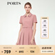 PORTS寶姿女裝甜美氣質修身連衣裙女娃娃領A字裙粉色ALM8D029JWP072 PINK M (6)