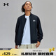 安德瑪（UNDERARMOUR）春夏EF Woven男女情侶簡(jiǎn)約運(yùn)動(dòng)休閑外套1389367 黑色001 M