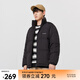 美特斯邦威立領(lǐng)羽絨服男冬季新款保暖上衣舒適鴨絨外套潮 影黑 XL 180 100A
