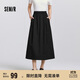 森馬（Semir）[商場同款]半身裙女松緊腰純色春季2025遮胯A字裙101125120008