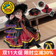 G.DUCKKIDS小黃鴨兒童萬(wàn)圣節cos服裝哈利波特女童洛麗塔公主裙吸血鬼衣服 哈利波特裙子 140 尺碼9~10歲【130-140cm】