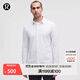 lululemon丨New Venture 男士修身剪裁長(cháng)袖襯衫 LM3FAZS 條紋白色加熱渲染紫色 M