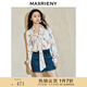MAXRIENY【商場同款-宮廷飛鴿】復(fù)古浪漫系帶云朵上衣襯衫 拼花 S 01/34