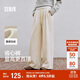 森馬（Semir）寬松打褶仿呢闊腿褲垂感2025慵懶糯米褲休閑褲女冬季109725127010
