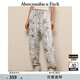 ABERCROMBIE & FITCH女裝25春季抓絨美式印花寬松直筒松緊腰運(yùn)動(dòng)衛(wèi)褲長褲KI147-5124 迷彩款 XS (160/66A)