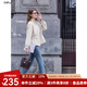betu女裝2025秋季新款風(fēng)衣氣質(zhì)防風(fēng)立領(lǐng)抽繩收腰顯瘦外套2508T59 淺杏色 L