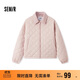 森馬（Semir）棉服女燈芯絨翻領(lǐng)菱形格復古2024冬三防寬松輕薄棉衣109724112007