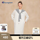 Champion冠軍長(cháng)袖連衣裙女2025秋季新款純色圓領(lǐng)H型休閑長(cháng)裙潮牌 燕麥色 M