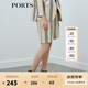 PORTS寶姿 商場同款新品女裝條紋網(wǎng)眼肌理短褲LL8P055KFQ051 丈青條紋 S (4)