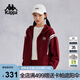 卡帕（Kappa）背靠背蛇年新款連帽紅色衛衣女新年針織帽衫運動(dòng)外套K0E62MK01D