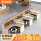 美軒戈（meixuange）職員桌工位屏風隔斷卡位電腦桌辦公家具財務(wù)辦公桌椅組合