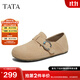 他她（TATA）女鞋2025新款秋季勃肯鞋全包內增高時(shí)尚休閑鞋子CUG01CM5 杏色 36