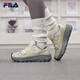 斐樂(lè )（FILA）楊冪同款官方女鞋TREK 2運動(dòng)鞋山系休閑老爹鞋 冬日白/霾綠色-WG 38.5