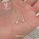 玖維婭S999足銀迷你小耳釘女養(yǎng)耳洞洗睡免摘小巧純銀耳環(huán)學(xué)生耳棒禮物女 線團(tuán)耳釘【禮盒裝】