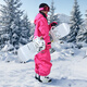 ODDIVSKI新款兒童滑雪服女童加厚保暖3L專(zhuān)業(yè)防水防風(fēng)男童滑雪衣滑雪褲套裝 玫瑰紅上衣+玫瑰紅褲子【套裝】 160cm