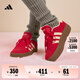 adidas「T頭鞋」VL COURT BOLD厚底增高休閑板鞋德訓鞋女阿迪達斯   淺猩紅/暖香草色   36