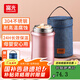 富光燜燒杯燜燒壺保溫飯盒超長(cháng)保溫燜粥神器便攜學(xué)生上班族大容量送包 玫瑰金（餐勺+提包） 1000ml