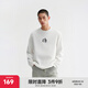 CHINISM CH赤塵簡約印花logo圓領(lǐng)長袖T恤男士潮牌涼感寬松打底衫情侶上衣 白色 M