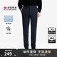 勁霸男裝（K-Boxing）【抗皺】秋冬時(shí)尚商務(wù)直筒休閑褲NQXN3693 深蘭 34