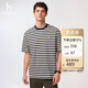 哈吉斯（HAZZYS）男裝 25夏PHIZ純棉短袖T恤ASTZE0CBI36 藏青色NV 2XL（185/104A52