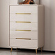 諾感輕奢時(shí)尚多層儲物柜奶油實(shí)木斗柜松木E0級環(huán)保免漆免拼環(huán)保新品餐 米白色五斗長(cháng)50寬40高115 整裝發(fā)貨 整裝發(fā)貨（貓抓皮，非免漆板）