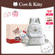 COW&KITTY正品KT貓2025新款通用學(xué)生女士雙肩包旅游背包大容量生日禮物女生 藍色送掛件禮盒 24-13-27