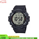 卡西歐（Casio） 男士手表運動腕表大數顯 10年電池壽命LED背光 AE1500WH-8B/1A/5 AE-1500WH-1A