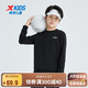 特步（XTEP）兒童童裝男女童百搭柔軟簡(jiǎn)約運動(dòng)套頭衛衣 純正黑 150cm
