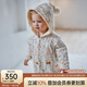 OAK FAMILY秋冬新品寶寶夾棉連體衣新生嬰幼兒連帽保暖全棉爬服嬰兒衣服 綠野仙蹤 90cm