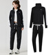 安德瑪（Under Armour）運動套裝女 時尚簡約夾克外套寬松舒適休閑長褲 1365147-001 L