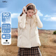 百圖（betu）女裝秋季新款羽絨服百搭減齡背心羽絨90%白鴨絨外套2509T01 米白 M