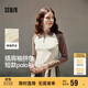 森馬（Semir）POLO衫女短款拼色插肩袖修身上衣小個(gè)子秋顯瘦套頭衫101524115003
