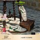 SAM EDELMAN山姆愛德曼虞書欣同款2025秋復(fù)古德訓(xùn)鞋運(yùn)動(dòng)休閑鞋女白TALIA 白色/綠色 羊皮革/牛皮革 36 /美碼 6M