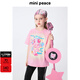 MiniPeace太平鳥(niǎo)童裝夏新女童短袖T恤FBCNF2121 弱粉紅 120cm