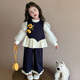 女童秋季套裝2025新款洋氣兒童衣服1-3春秋小女孩牛仔三件套3-6歲 藍色三件套 常規 110 cm
