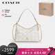 蔻馳（COACH）【品牌直供】女士LAUREL中號(hào)單肩斜挎包 象牙白色 七夕禮物
