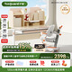 護童（Totguard）兒童學(xué)習桌椅套裝可調節升降實(shí)木書(shū)桌 啟夢(mèng)好奇星粉100cm+CW21橙