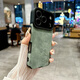 俏皮畫適用iPhone17ProMax手機(jī)殼新款磨砂皮質(zhì)全包防摔蘋果17Air保護(hù)套輕奢時(shí)尚簡約素皮蘋果17pro保護(hù)殼 【蒼嶺綠純色翻毛皮】 iphone 17 Pro Max