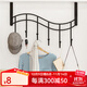 索爾諾 門(mén)后掛鉤衣架衣服神器免打孔臥室門(mén)上壁掛收納衣帽架 6掛鉤顏色隨機