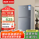 奧克斯（AUX）冰箱雙開(kāi)門(mén)小戶(hù)型家用二門(mén)冷凍冷藏保鮮柜 宿舍出租房辦公室節能省電 低音飲料柜小型電冰箱加厚 一級能效 冷藏冷凍 110升 星河灰