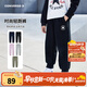 Converse匡威童裝男童長(cháng)褲2025春季新款中大童女童休閑運動(dòng)褲百搭束腳衛褲 正黑色 160 /66 【建議身高152-158cm】
